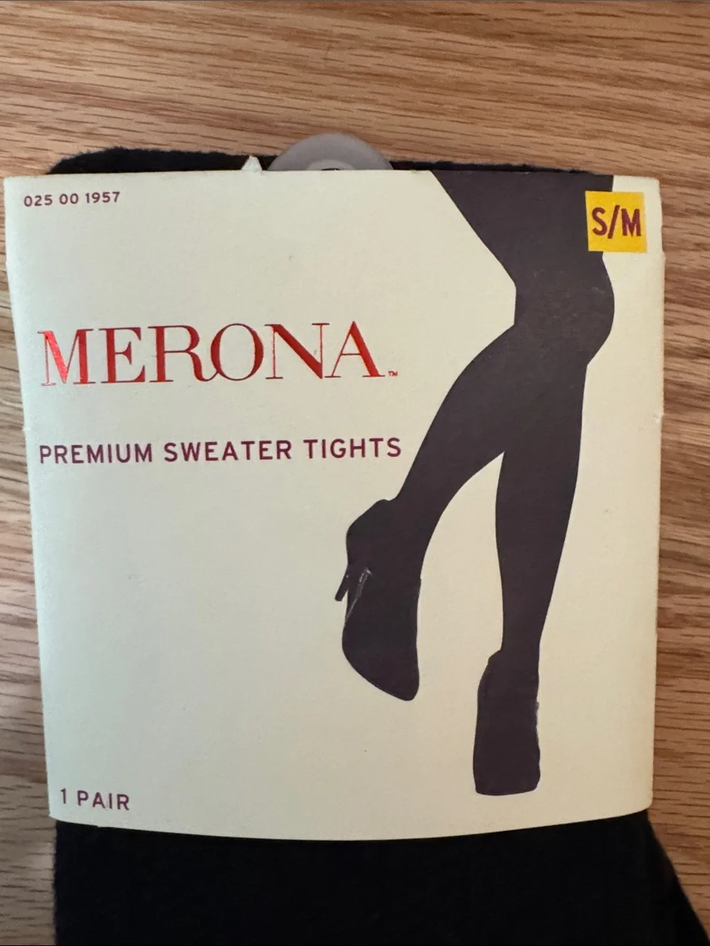 Merona Black Premium Sweater Tights S/M